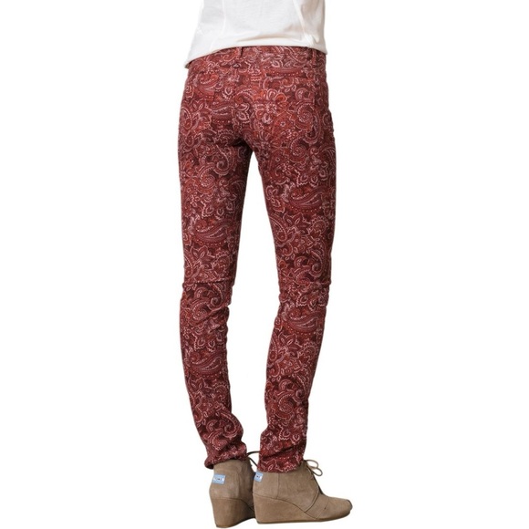 [8]Prana WMN Trinity Corduory Skinny Pants Paisley Organic Cotton - Picture 1 of 11
